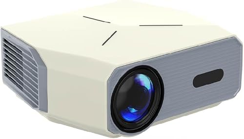 Portable Indoor & Outdoor Projector - 250" Screen, 9000 Lumens Brightness, Keystone Correction, Multiple Connection Options