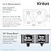 KRAUS Standart Pro 33 -inch Undermount 60/40 Double Bowl 16 Gauge Stainless Steel Kitchen Sink, KHU104-33