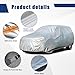 Kayme 6 Layers SUV Car Cover Custom Fit for Chevrolet Chevy Suburban (1973-2025) Waterproof All Weather for Automobiles, Outdoor Full Cover Rain Sun UV Protection.Silver