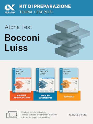  Alpha Test Bocconi e Luiss. Kit di preparazione. Edizione 2025. Per test di economia. Con piattaforma di e-learning MyDesk
