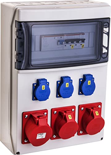 VOTHA® Wandverteiler - verdrahtet"WERSAU" mit FI-Schalter Cover