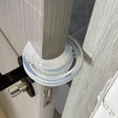 Silicone Door Pinch Guard and Door Slam Stopper Door Protector for Kids Finger Safety Anti Door Slamming Door Close Stopper Babyproof Doors to Avoid Pinched Fingers Translucent 1Pcs