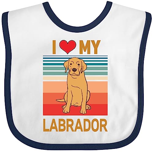 inktastic Labrador Retriever Yellow Lab Baby Bib