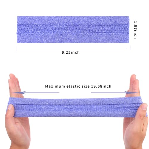 Image of Workout Headbands Non Slip Headband Sport Headbands Sweatbands Elastic Sport Hair Bands for Sports Travel Indoor Fitness Gym