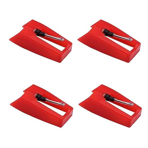 Kit de 4 Aguja para Tocadiscos de USINTR - Repuestos Universales, Compatible con Crosley, Ion, Jensen, Bush y Teac - Disponible para Fonógrafos, Reemplazo Fácil y Funcionamiento Óptimo.