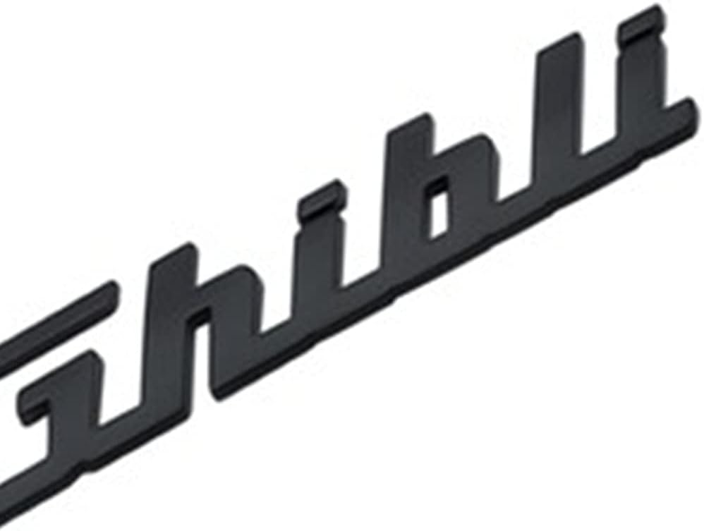 Black Letters SQ4 Q4 GTS Emblem Logo Badge Decal Replacement Compatible for Ghibli Levante Quattroporte Granlusso Gransport (Ghibli)