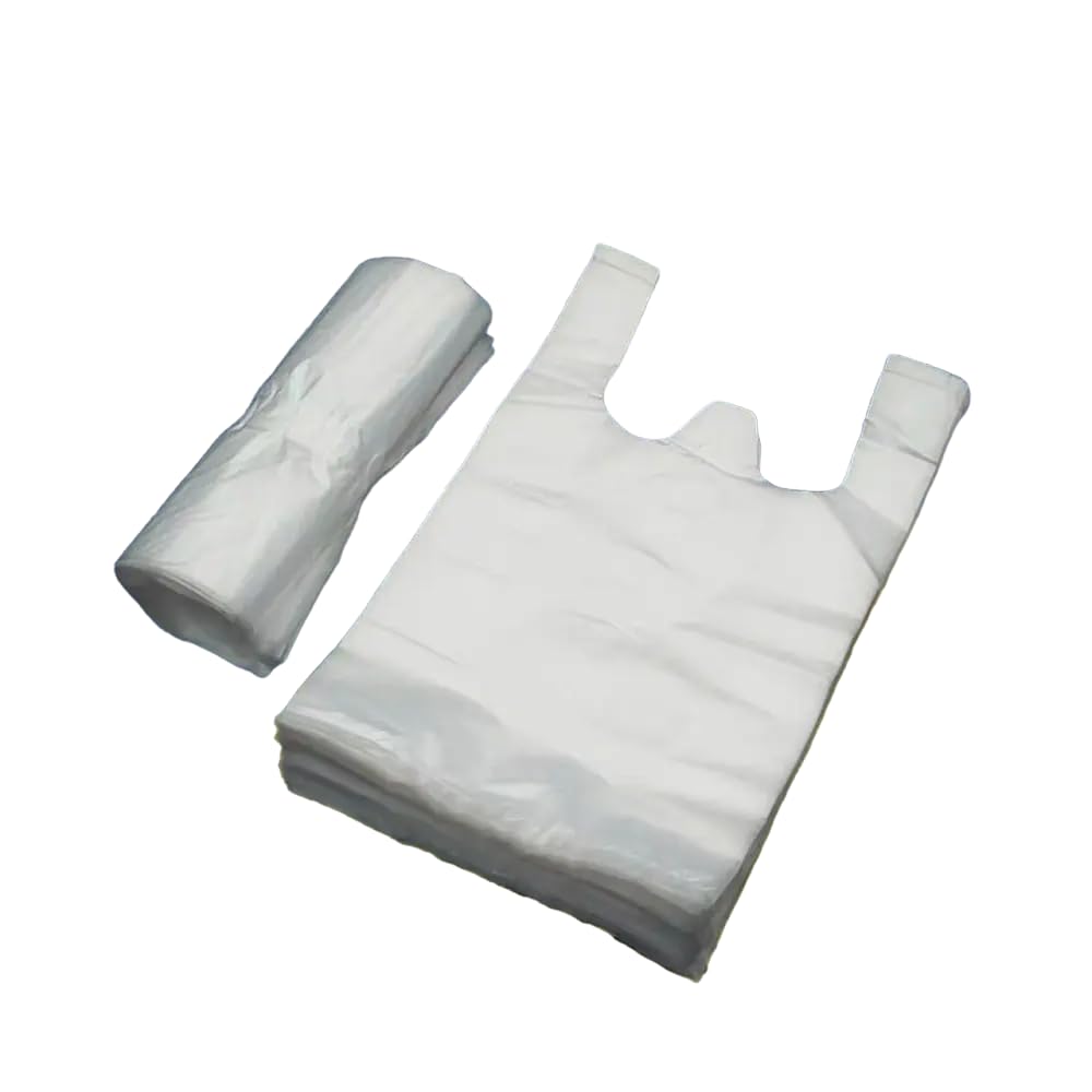 Lot de 100 sacs de transport extra résistants FlexTech, doux et recyclés, résistants aux déchirures – Parfaits pour la maison, le bureau, la cuisine et les traiteurs