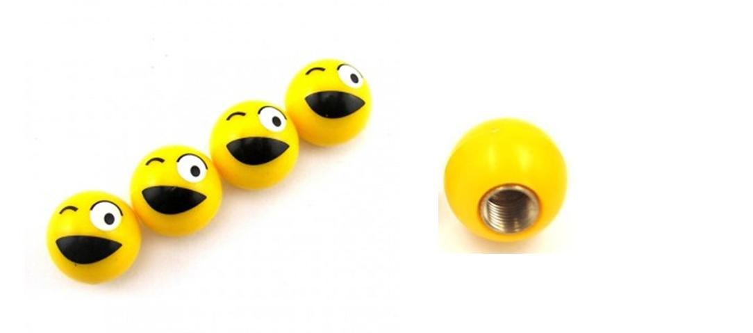 Emoji Car Tire Valve Caps (1 Open Eye)