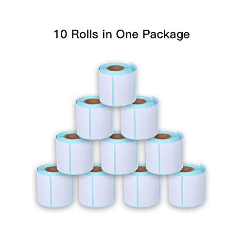 Papel de Etiqueta, Romacci Adesivo de etiqueta térmica 10 rolos à prova d'água à prova de óleo à pr