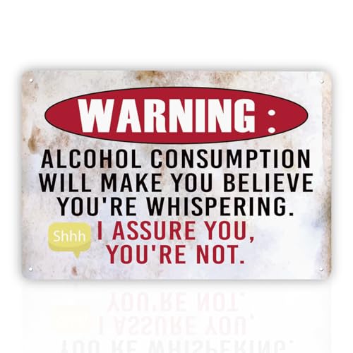 Funny Bar Sign, Bar Metal Tin Signs, Retro Metal Signs Plaque, Home Bar Decor, Wine Bar Decor, Vintage Tin Sign for Indoor Outdoor Decor, Patio Backyard Decor, Funny Metal Warning Sign