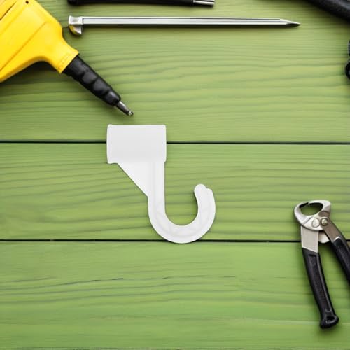 Miniatura 5 de Iplusmile 10piezas Ganchos Para Barra De Armario Soportes Para Riel De Armario De Diámetro Resistentes Hogar Baño Uso Dormitorio Y Estantes Unidades Color