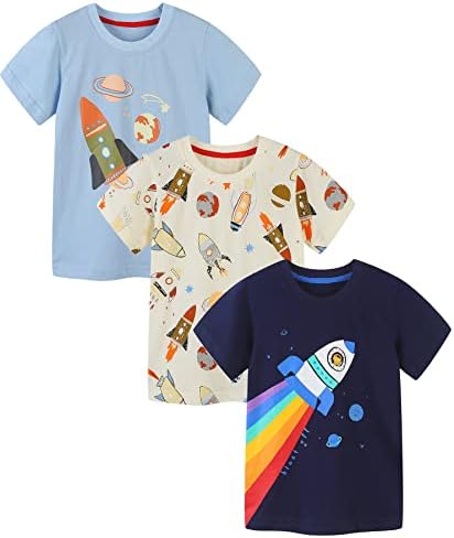 Bumeex Toddler Boy’s 3pk Short Sleeve Tshirt