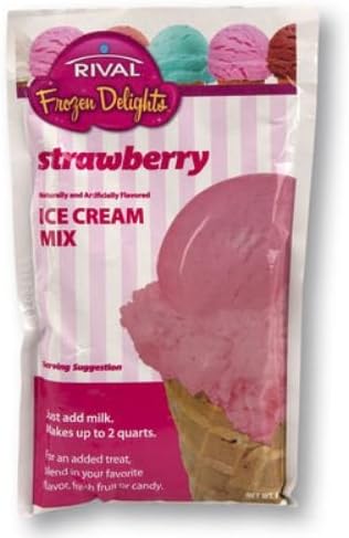 Rival Frozen Delights Strawberry Ice Cream Mix (Single Package)