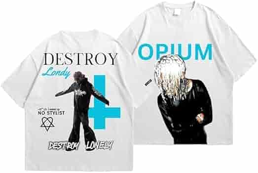 Buy TEESANIME Opium Destroy Design Oversized T Shirt for Men and
