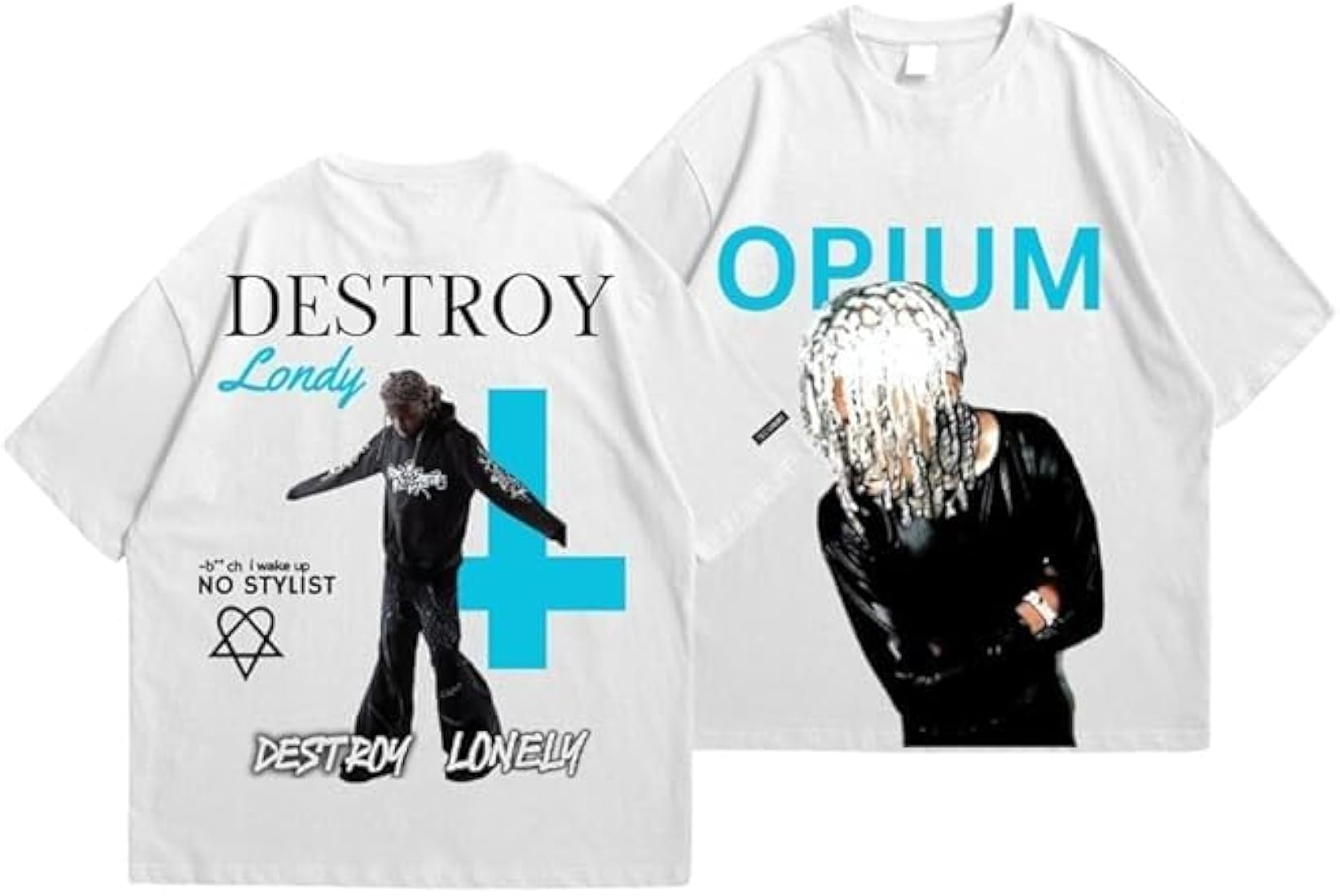 Buy TEESANIME Opium Destroy Design Oversized T Shirt for Men and