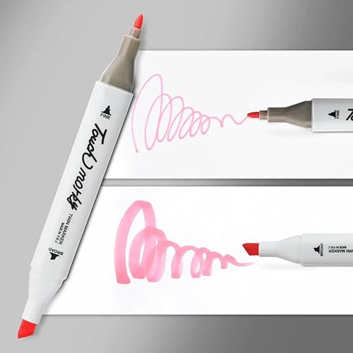 Kit de Canetas Marcadoras Ponta Dupla, 24 Cores Vibrantes, Ideal para Desenho, Aquarela, Lettering,