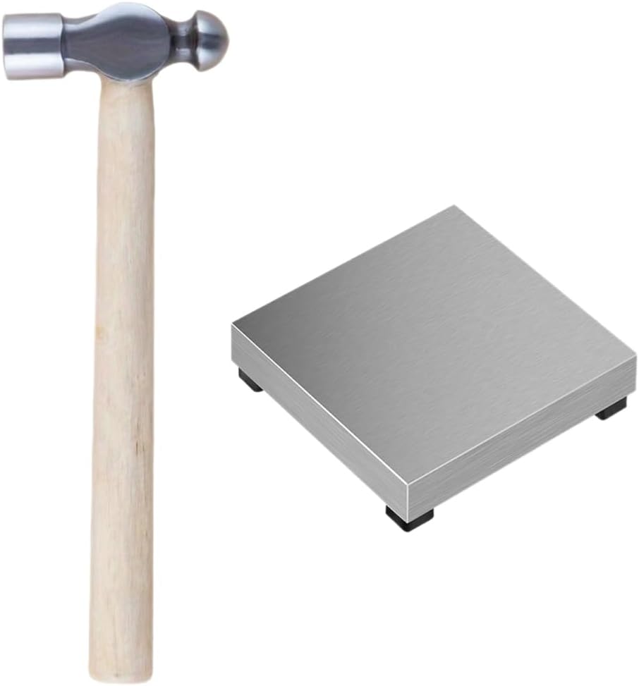 Multifuntional Steel Anvils Metal Stamping Hammer Jewelry Making Block Leather Crafting Block Jewelry Crafting Tool