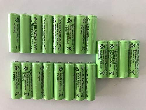 20 piezas 1.2V 800mAh Ni-Mh baterías recargables para luces solares precargadas por fábrica