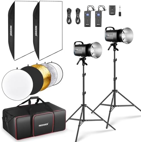 NEEWER 800Ws Estudio Monoluz Flash Luz Kit (2 Pzs), S101-400W 560...