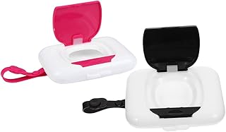 HAPINARY 2 Pçs Caixa De Lenços Umedecidos Caixa Dispensadora De Lenços Umedecidos Para Rosto De Bebê Caixa De Lenços Umedecidos De Viagem Caixa De Lenços Umedecidos De Bebê Estojo De