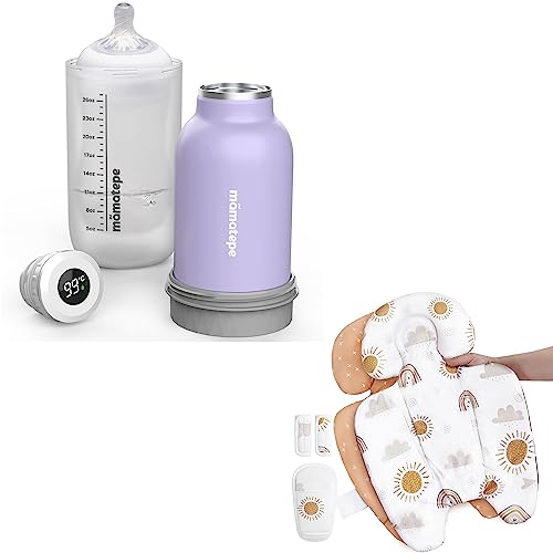 Image of Mamatepe Upgrade Bottle Warmer on The go Portable Baby Milk Warmer for Travel, Bundle with Infant Insert Compatible with 4moms Mamaroo RockaRoo & Graco DuetSoothe Swing
