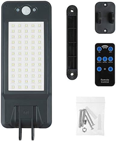 INDARUN Led Solar Lights Outdoor Waterproof IP65 with Remote Control, Solar Powered Security Lights with 60 Led, Infrared Motion Sensor Wall Light