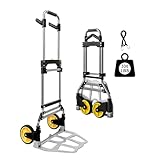 折りたたみ式ハンドトラック、伸縮式ポータブルアルミ台車カート