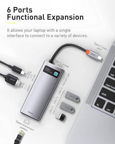 Baseus Metal Gleam USB 3.2 Gen 1 para conectar portátiles y transferir datos en color gris 2