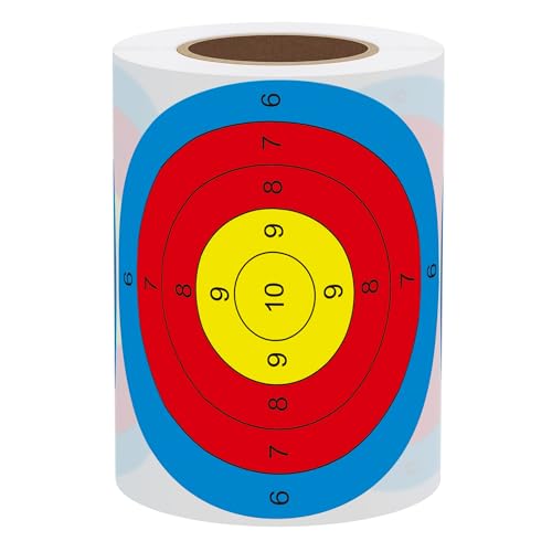 Hybsk 3inch Target Stickers Yellow Red and Blue Labels for Practice