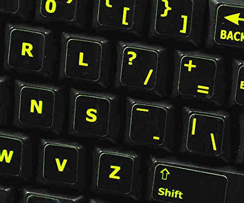 Pegatinas fluorescentes para teclado Dvorak 4Keyboard miniatura 5