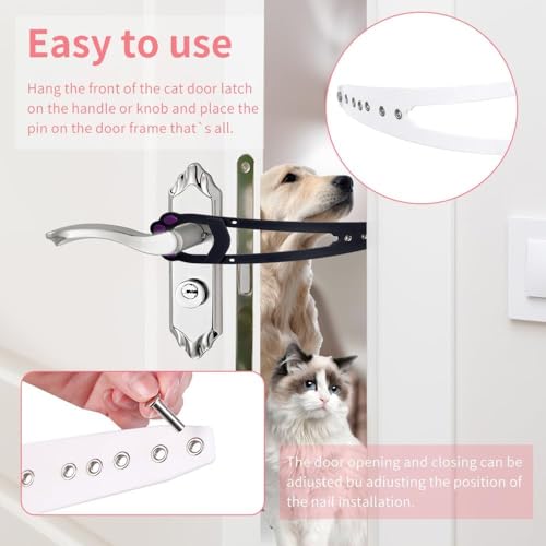 Türhalter für Katzen,2 Stück Türhalter für Haustiere für das Schlafzimmer Katzentürhalterungsriegel um Katzen Hereinzulassen Hund Draußen zu Halten