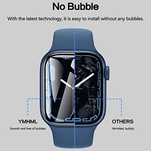 YMHML Apple Watch 45mm Screen Protector (Series 8 Series 7) 3D Curved