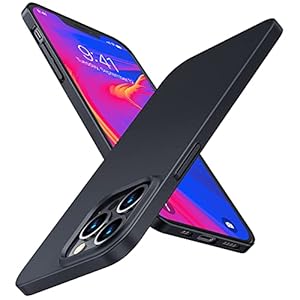 TORRAS Slim Fit Compatible for iPhone 13 Pro Case 6.1 Inch, [Never Yellowing] Ultra Thin Super Lightweight Matte Hard PC…