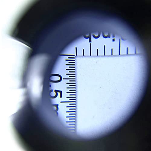 Mexi Handheld 10X Magnifier Loupe Optical Glass Magnifying Glass With Light Scale Magnifying Jewelry Loupe With Measure Scale #TOP3