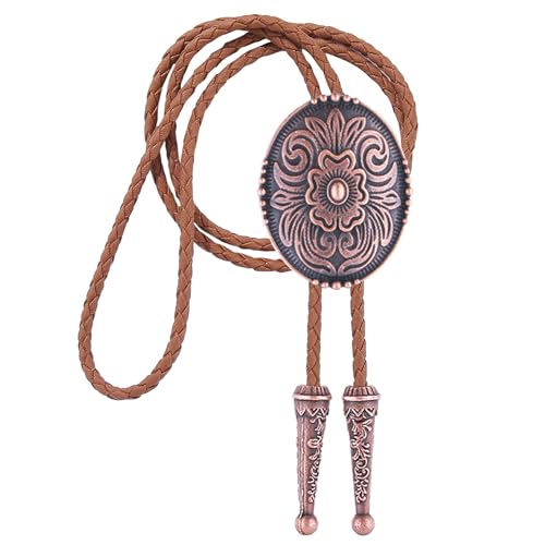 Image of Jeilwiy Bolo Tie for Men, Western Bolero Tie Cowboy Ties Native American Cowgirl Bolo Tie Accessories for Men Women
