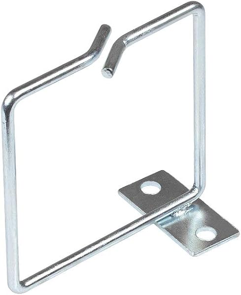 Good Connections Kabelführungsbügel - 80 x 80 mm - Stahl verzinkt - mit Seitlich versetzter Montageplatte zur strukturierten Kabelführung im Netzwerk-/Serverschrank - 1