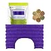 Neck & Shoulder Wrap – Microwavable & Reusable Heating Pad - Herbal Hot & Cold Therapy Pack for Stiff Neck, Anxiety & Stress Relief by Nature Creation (Purple Marble)