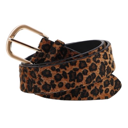 NOLITOY Leopard Print Wide Belt for Women Adjustable Statement Girdle for Casual Formal Boho Outfits Versatile Fashion Accessory for Any Occasion