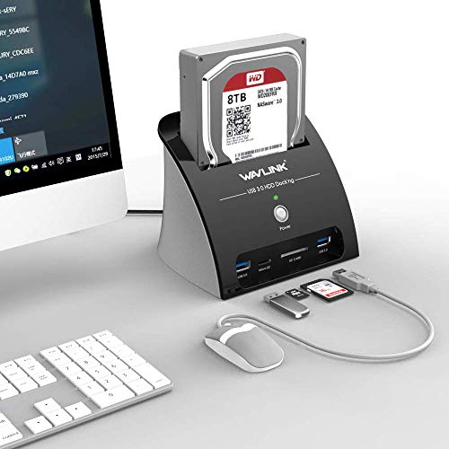 Dock Station Para HD com Leitor de cartões WavLink C2