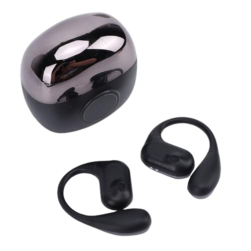 Sxhlseller Over Ear Kopfhörer, Kabellose Ohrbügel Ohrhörer ENC Geräuschunterdrückung, HiFi Sound Bluetooth Kopfhörer, 60 Stunden Spielzeit für Sporttreffen, Workout (Black)
