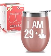 Winzwon 30 Geburtstagsbecher, Isolierbecher, Edelstahl Weinglas, Doppelte Vakuumisolierte und Fes...