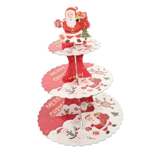 Mikinona Plateau À Desserts À Étages pour Et Muffins De Noël