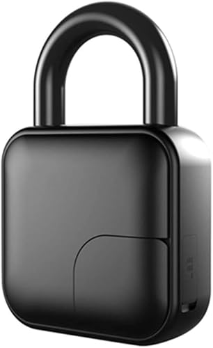ARTSZY Fingerprint Padlock Keyless Smart Lock - Thumbprint Biometric Padlock Ip66 Waterproof Portable Security Locker for Door,Bicycle,Scooter,Tool Bo