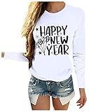 Womens Long Sleeve Crewneck Sweatshirt Tunic Tops Casual Lightweight Sweatshirt Dress with Pockets...