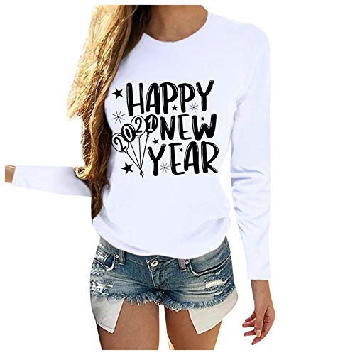 Womens Long Sleeve Crewneck Sweatshirt Tunic Tops Casual Lightweight Sweatshirt Dress with Pockets Color Block Tops for Women Women Blouse high Neck Print Cover up Tshirt(7-White,XXXL)