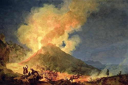 Impression sur toile Le Vésuve en éruption pour sublimer un grand mur de séjour