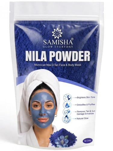 Samisha Moroccan Nila Powder for Face & Skin Care | Natural Neela Powder Morocco for Face
