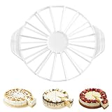 Tbintul Tortenteiler 10/12/14/16 Tortenschneider,Runder Kunststoff Tortenteiler zum Schneiden von 10/12/14/16 identischen Stücken,Wiederverwendbare Kuchenteiler Tortenschneider (14/16)