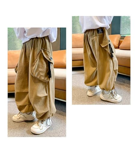 Boys Active Cargo Pants for Kids Comfortable Loose Sweatpants Casual Trousers Ideal for Sports and Everyday Wear4