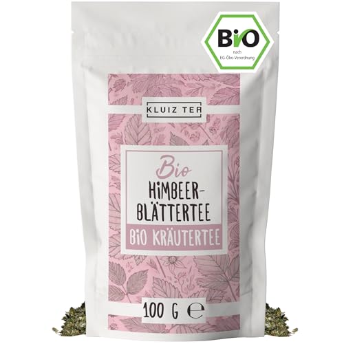 Himbeerblättertee Bio 100 Gramm - Himbeerblättertee Schwangerschaft zur Geburtsvorbereitung I 100{094b358f371d694cb4c8ceab5e4d50e72e862305fdbe8cdf710de2695f1c035d} natürlich aus Biologischem Anbau by KLUIZ TEA